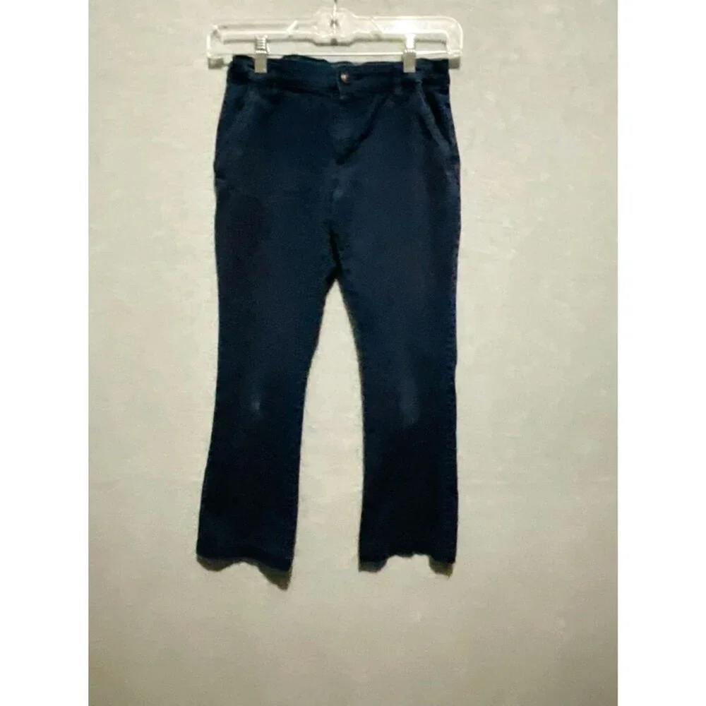 Old Navy Girls 10 Plus Navy Blue STRETCH Bootcut Chino Pants School Uniform